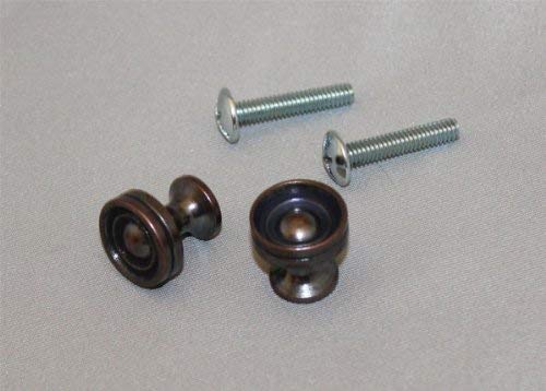 Vintage Bronze Piano Drawer Knobs with Screws - 1 Pair - Furniture Hardware Replacement for Dresser, Cabinet & Desk Restoration - Perfect for Antique Furniture Repair and DIY Home Decor Projects