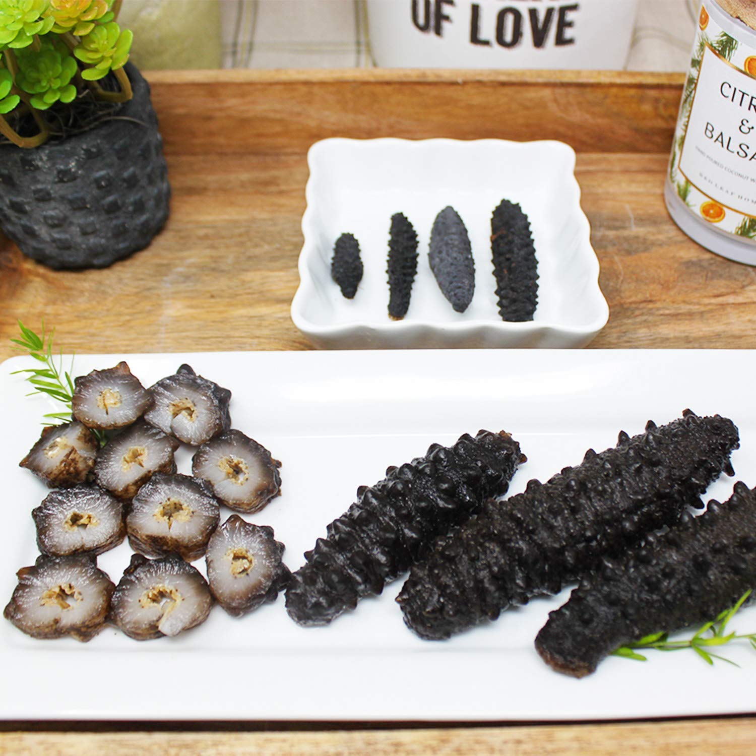 Premium Wild-Caught Atlantic Black Pin Sea Cucumber - Sun-Dried, All-Natural Nutritious Supplement (8oz Box) | Rich in Collagen & Protein for Immune Support, Post-Workout Recovery & Traditional Chinese Cuisine