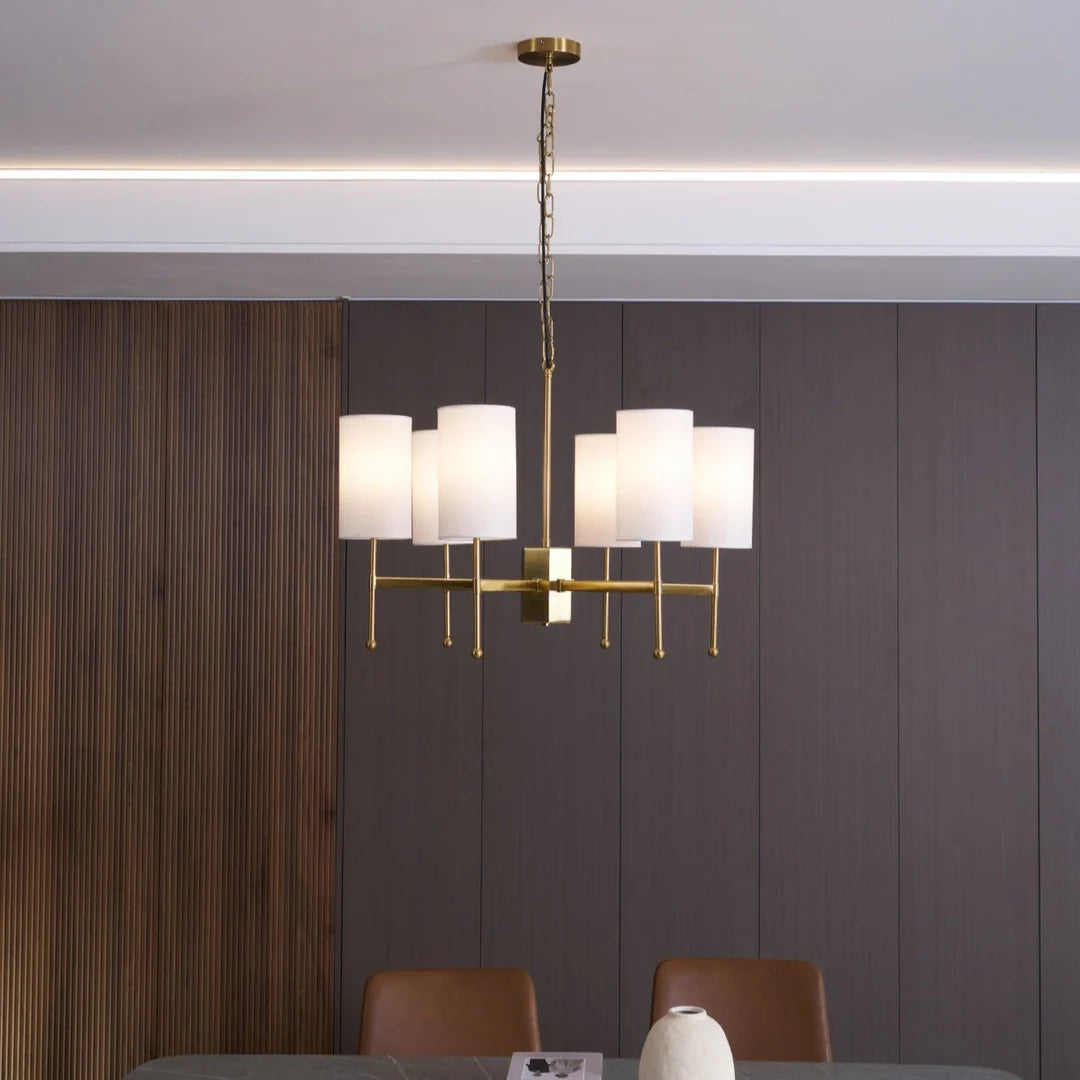 Kichler Modern Crystal Chandelier - Elegant Ceiling Light Fixture for Dining Room, Living Room & Bedroom - Energy Efficient LED Lighting for Home Decor