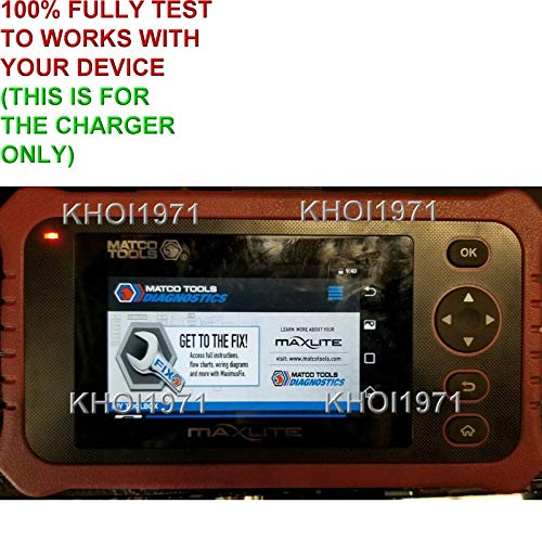 Matco Tools MaxLite MDMAXLITE Car Scanner Diagnostic Tool Wall Charger AC Adapter - Replacement Power Supply for Auto Repair Shops & Home Mechanics