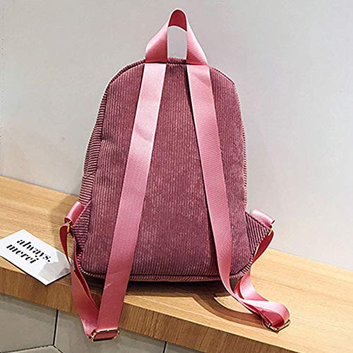 Women's Small Corduroy Backpack - Stylish Casual Daypack Shoulder Bag for Work, School & Travel | Lightweight & Durable College Backpack for Everyday Use