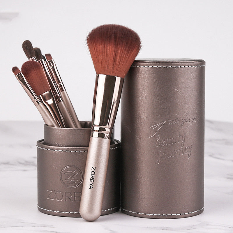 Professional Makeup Brush Set - 12 Piece Vegan & Cruelty-Free Cosmetics Brushes for Foundation, Blending, Eyeshadow - Perfect for Makeup Artists & Beginners - Home & Travel Use