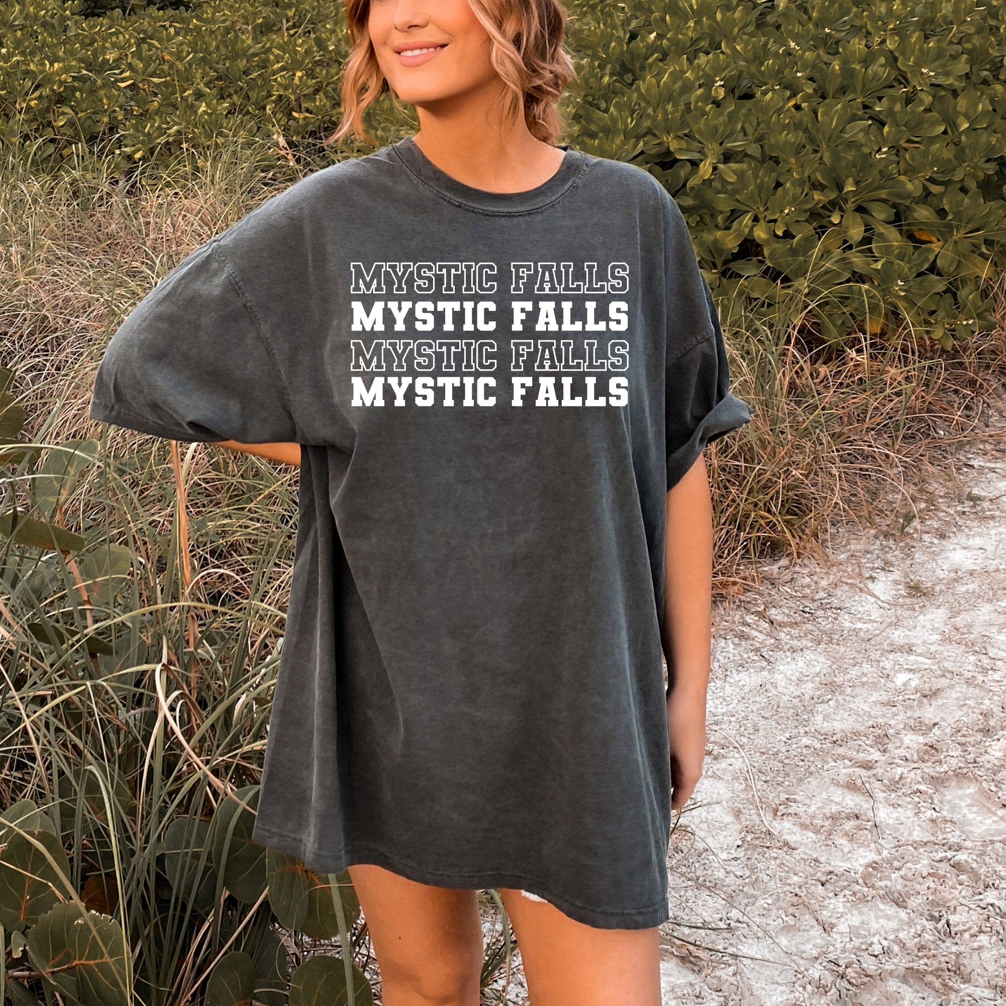 Vampire Diaries TVD Damon Salvatore & Stefan Salvatore T-Shirt - Mystic Falls Merchandise - Perfect Gift for TVD Fans - Wear to Conventions, Halloween & TV Show Marathons