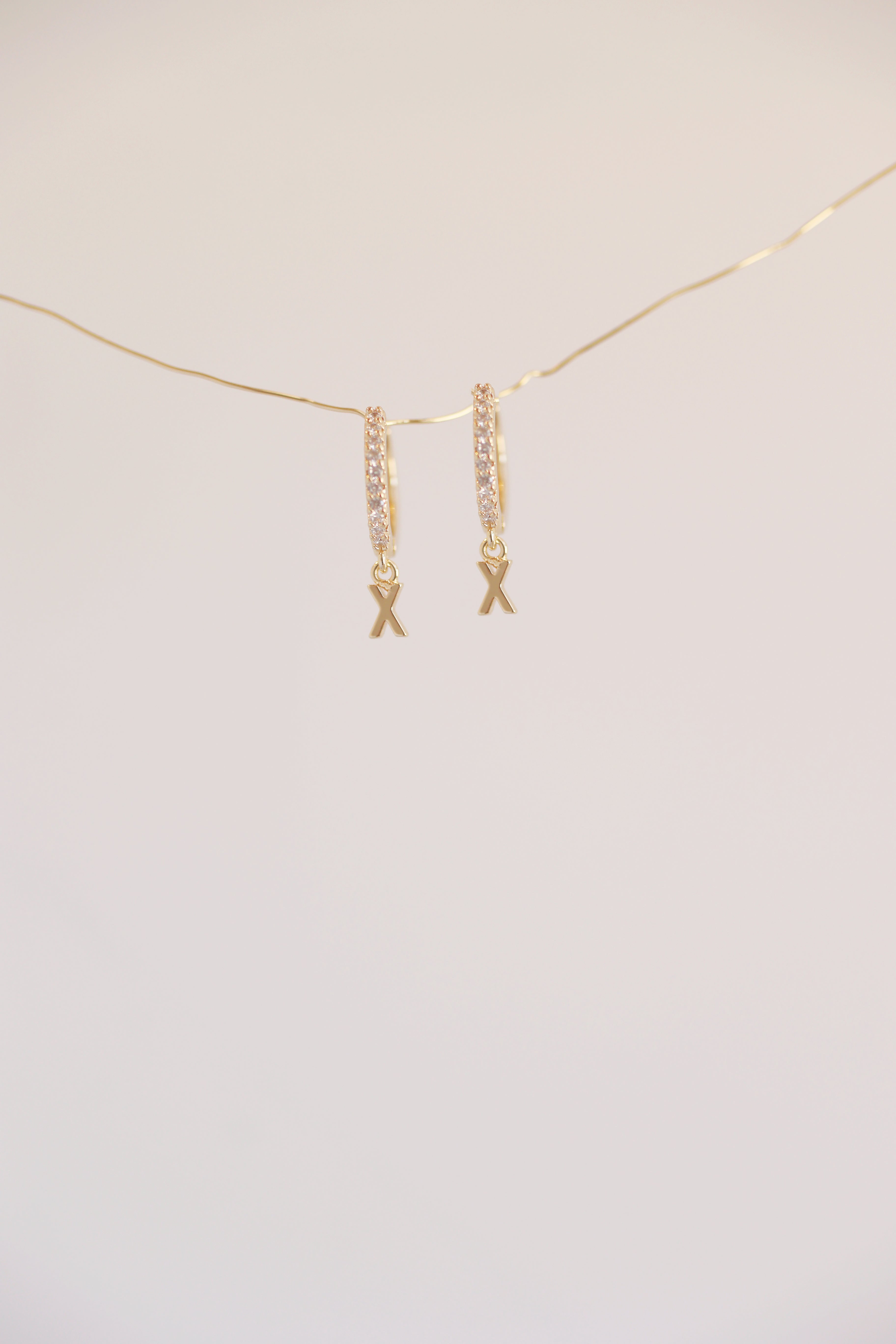 Mini Monogram Huggie Earrings - Personalized Gold Plated Hoop Earrings for Women, Perfect for Everyday Wear & Gifts