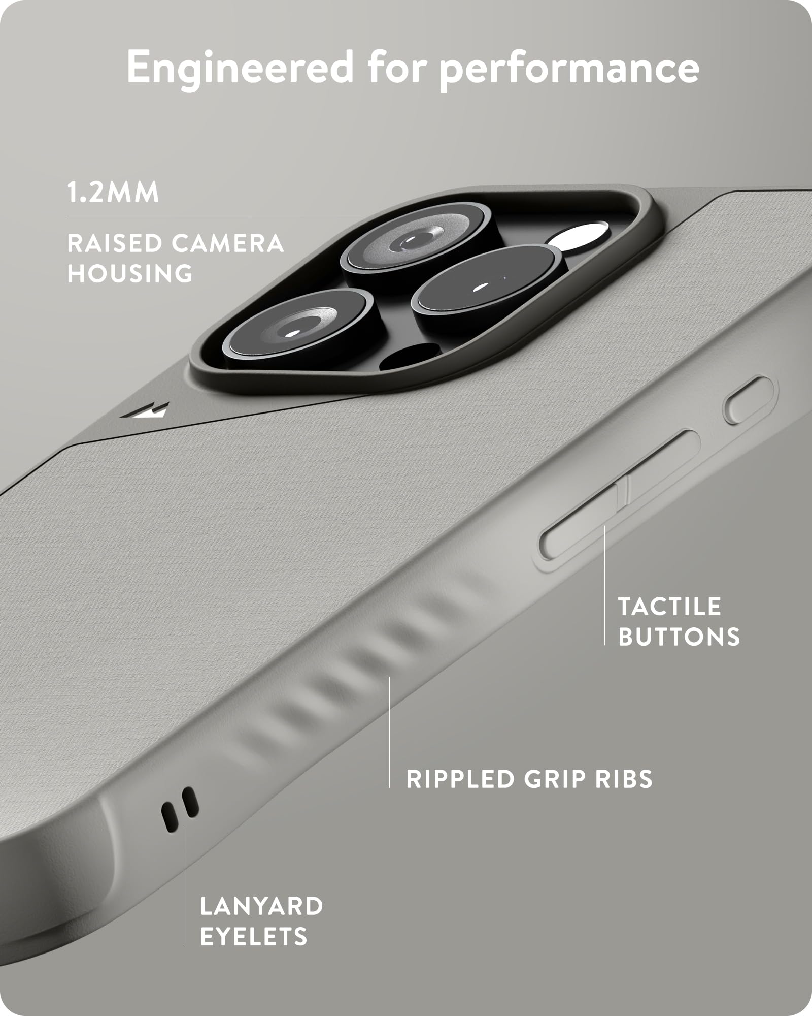 Mous iPhone 16 Pro Case with MagSafe - Limitless 6.0 Protective Shockproof Cover (Sand Color) - Perfect for Outdoor Adventures, Travel & Daily Protection