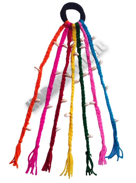 HARSHITANJAL® Boho Hair Braids with Rubber Bands - DIY Hair Accessories for Women & Girls | Perfect for Parties, Weddings & Everyday Stylish Looks