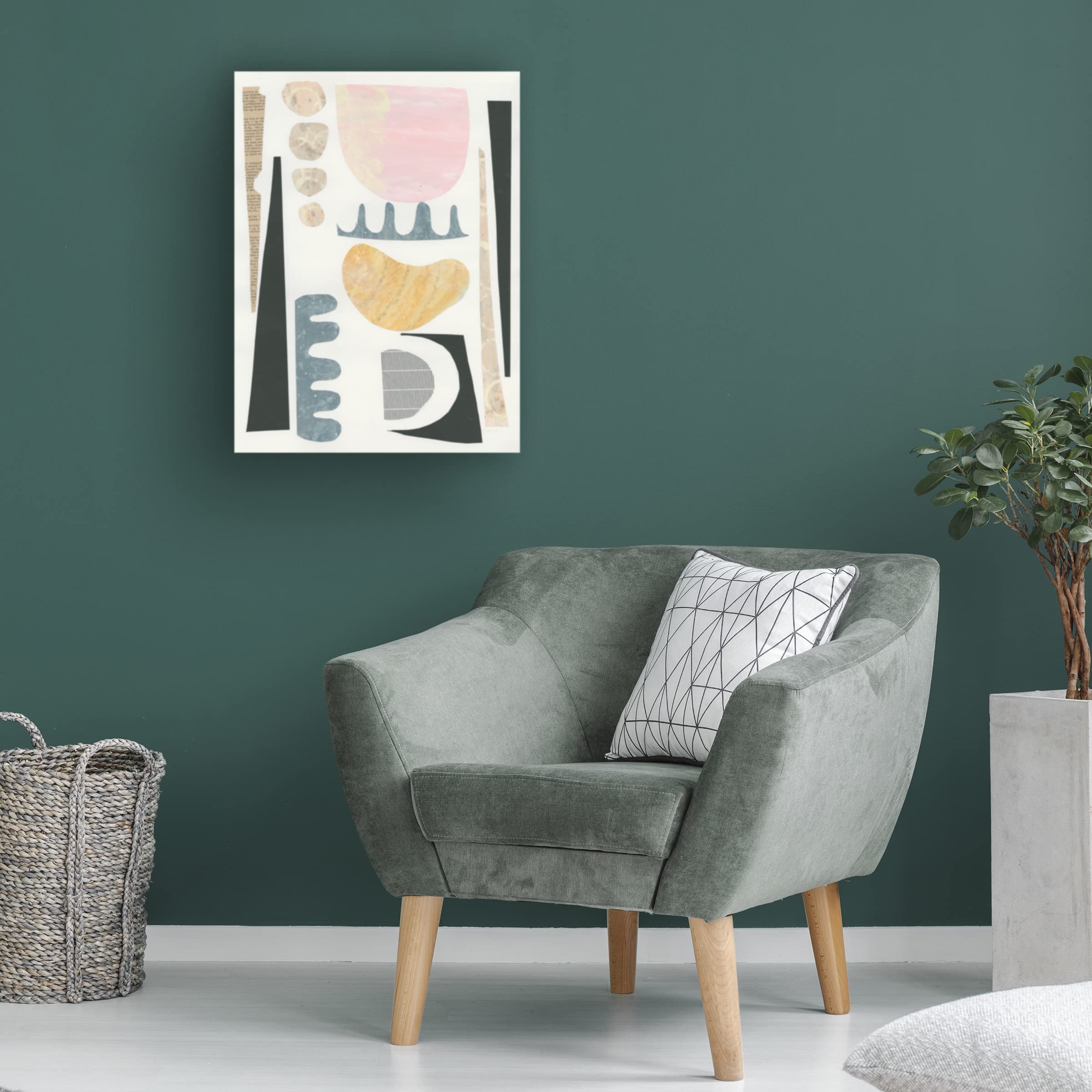 Courtney Prahl 'Mixed Shapes VI' Abstract Canvas Wall Art - Modern Home Decor for Living Room, Bedroom & Office