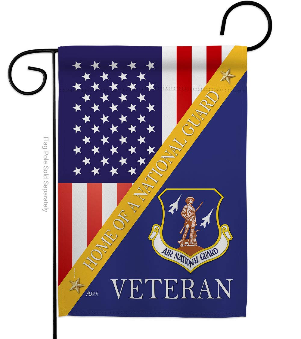 Americana Home & Garden G142610-BO 13x18.5 Inch Double-Sided Armed Forces Garden Flag - Home of Air National Guard Vertical Decorative Banner for Yard, House & Military Appreciation Gifts | Perfect for Patriotic Holidays, Front Porch Decor & Military Family Tributes