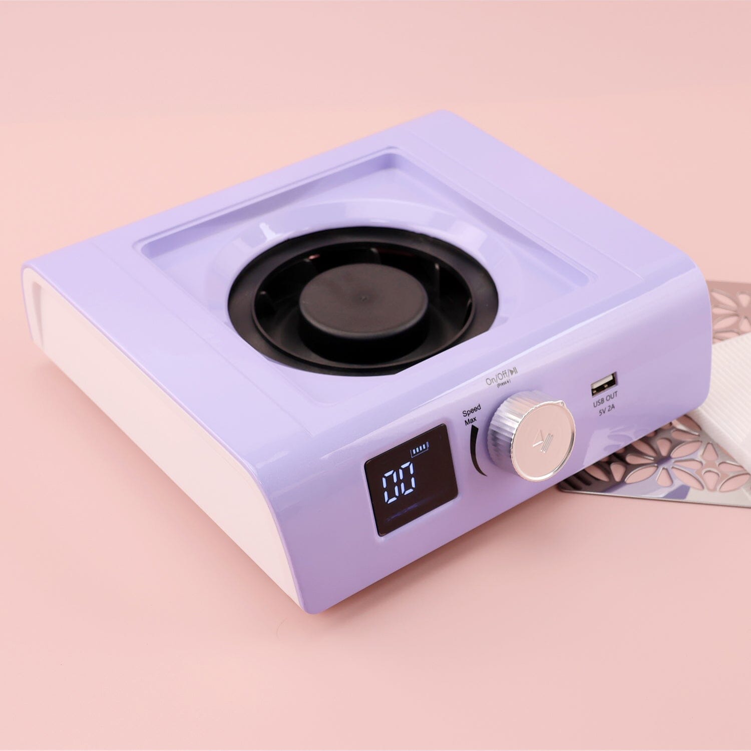 Rechargeable Brushless Pro Nail Dust Collector - Portable Manicure Vacuum for Nail Salon & Home Use, Quiet & Powerful Dust Extractor for Nail Art, Acrylics & Gel Polish Applications