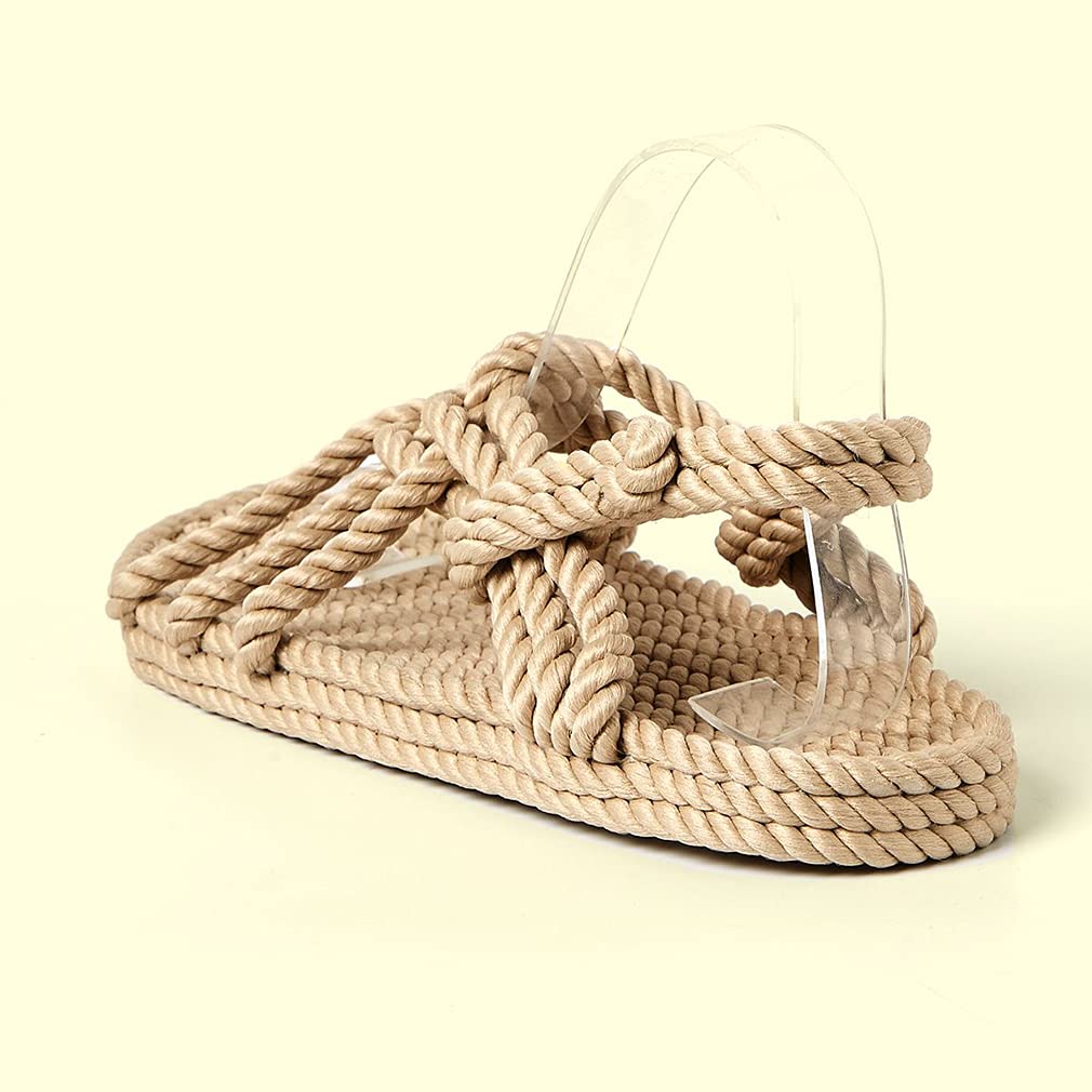 Huntarry Women's Lace Up Espadrilles Thong Sandals - Comfortable Casual Walking Shoes with Soft Sole | Perfect for Beach, Vacation & Summer Outfits