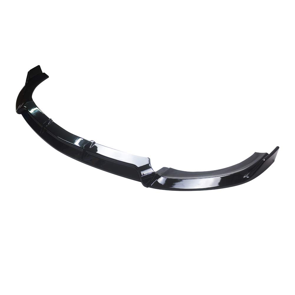 YOUNGERCAR ABS Gloss Black Front Bumper Lip Spoiler for 2016-2019 Mercedes-Benz W213 E-Class Sport Models - 3 Piece B Style Aerodynamic Kit | Enhances Appearance & Performance for Street Racing & Car Shows