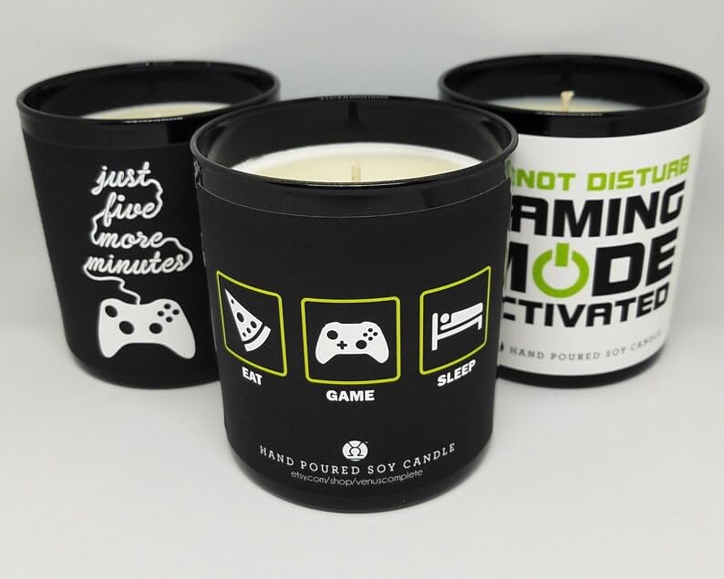 9oz Handmade Soy Gaming Candle - Aromatherapy for Gamers | Perfect for Esports, Streaming & Relaxation