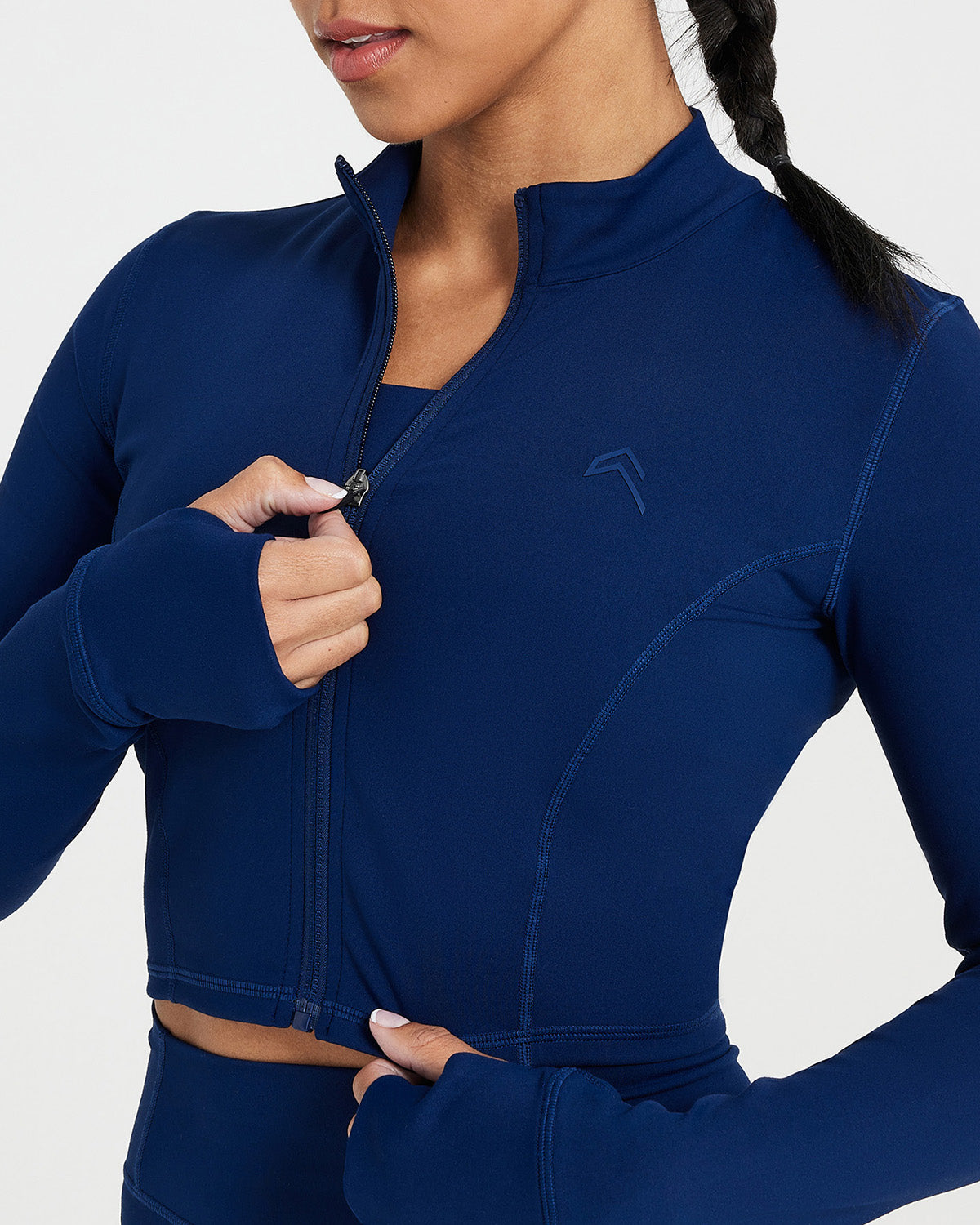 Timeless Women's Crop Jacket in Midnight Black | Lightweight Fashion Outerwear for Spring & Fall | Perfect for Casual Outings, Date Nights & Office Wear