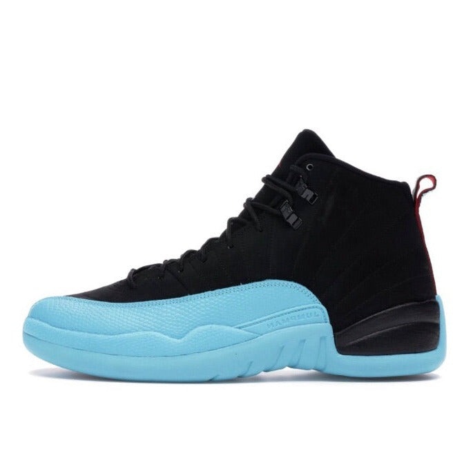 Air Jordan 12 Retro 'Gamma Blue' Men's Basketball Shoes - Black/Gym Red/Gamma Blue Colorway | Perfect for Streetwear, Sneaker Collection & Basketball Games