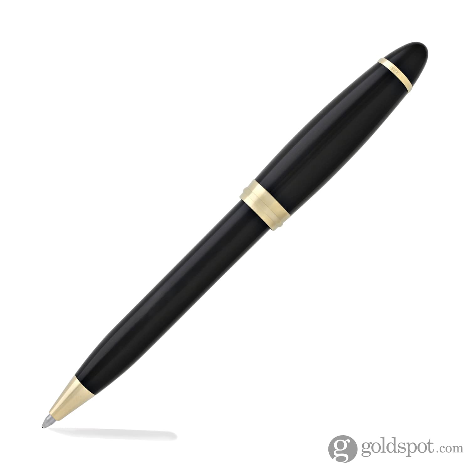 Aurora Ipsilon Black Resin Ballpoint Pen - Premium Writing Instrument for Office, Business & Gift Giving