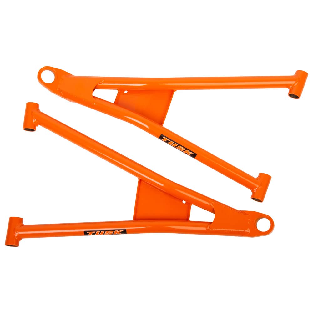 Tusk Mohawk Extreme Duty High Clearance Lower A-Arms (Orange) - No Hardware - Compatible with Polaris RZR XP 4 Turbo EPS 2017-2021 - Off-Road Racing & Trail Riding Accessories