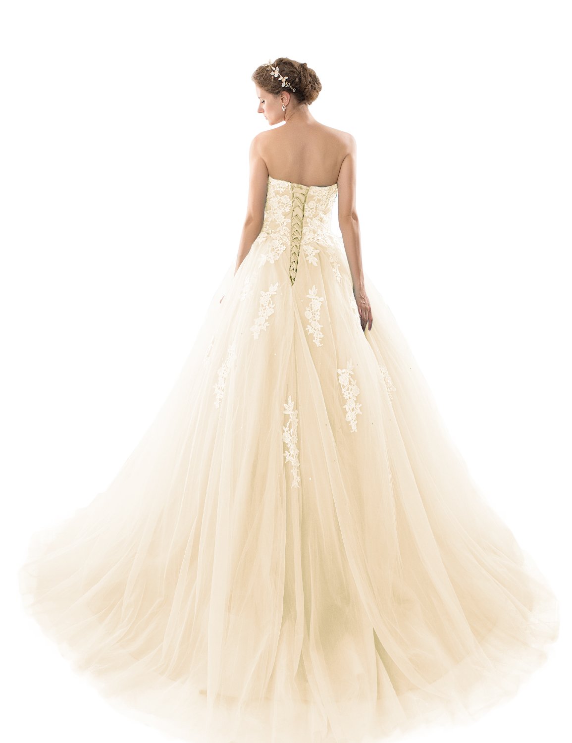 2018 Elegant Sweetheart Lace Prom Dresses for Girls | Quinceanera Ball Gown with Puffy Skirt (Style YZ93) | Perfect for Homecoming, Prom Night & Special Occasions