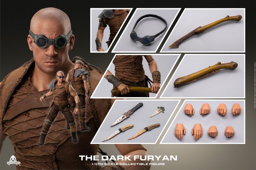 1/6 Scale Art Figures AF025 The Dark Furyan (Riddick) Collectible Action Figure - Perfect for Movie Fans & Sci-Fi Collectors (Display, Photography, Gift for Vin Diesel Fans)