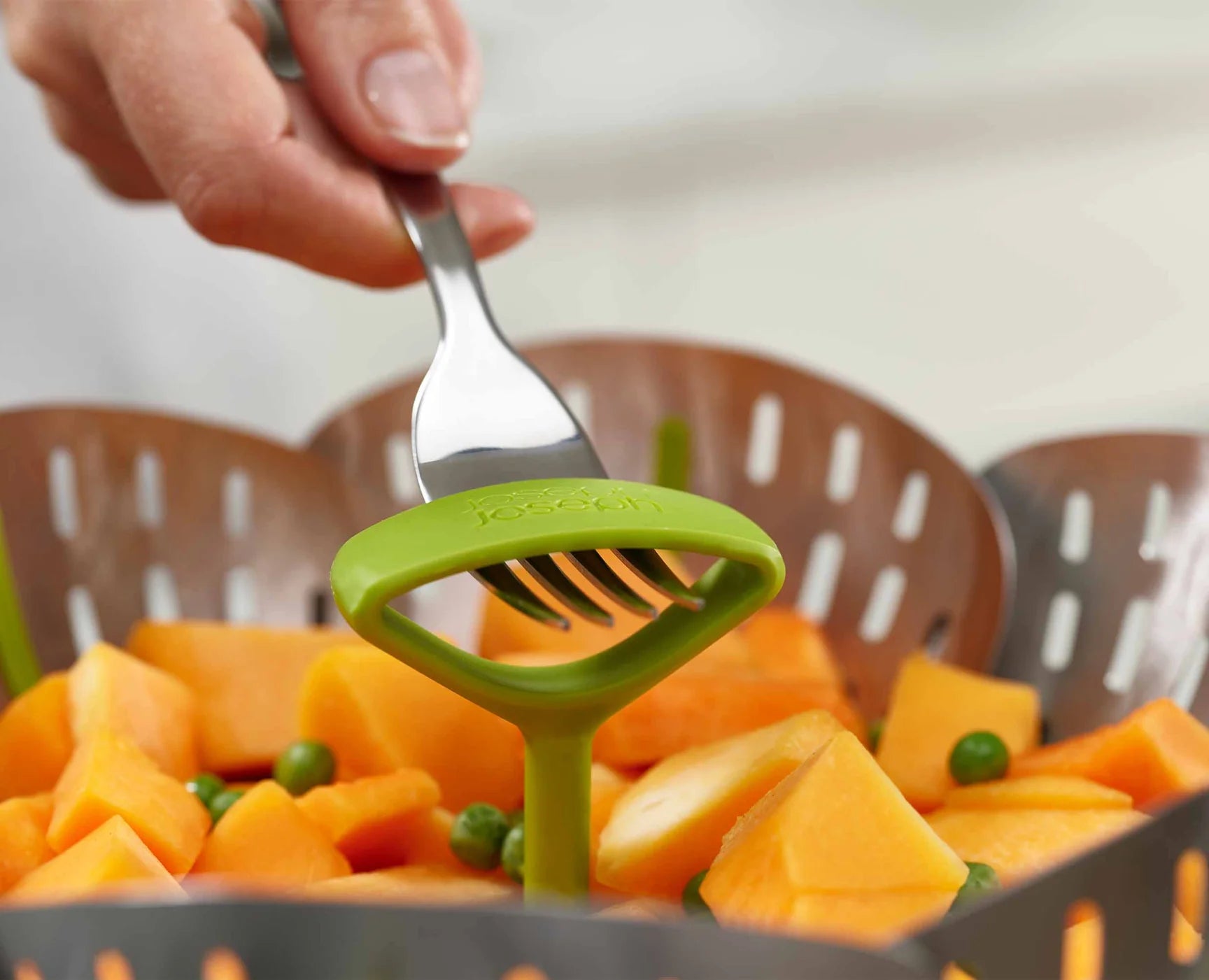 Bloom Folding Steamer Basket - Stainless Steel Vegetable & Dumpling Steamer for Healthy Cooking - Perfect for Stovetop, Instant Pot & Meal Prep