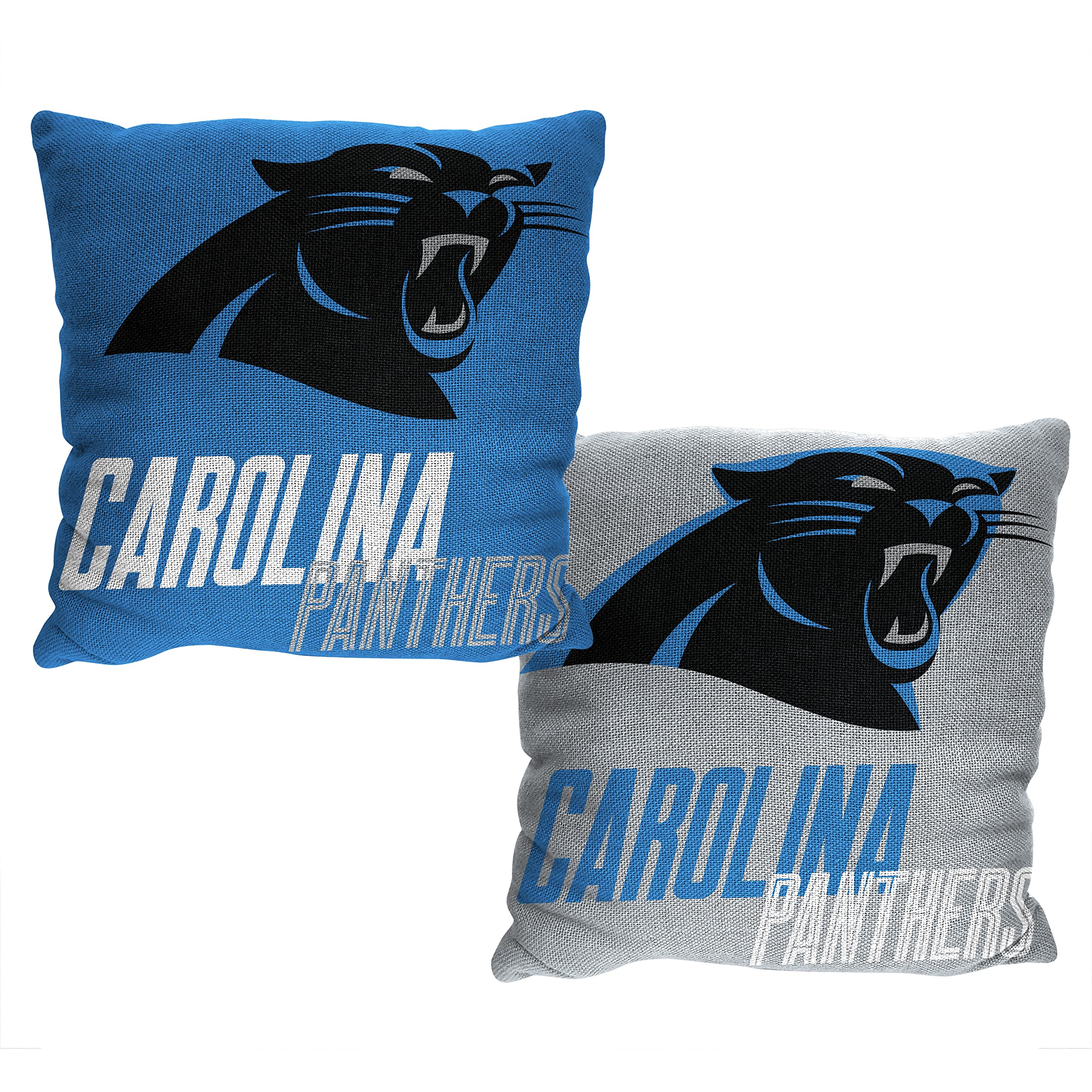 Carolina Panthers NFL Jacquard Throw Pillow 20x20 Inches - Double Sided Decorative Couch Pillow for Football Fans | Perfect for Game Day Decor, Living Room Accent & Sports Themed Home Decor