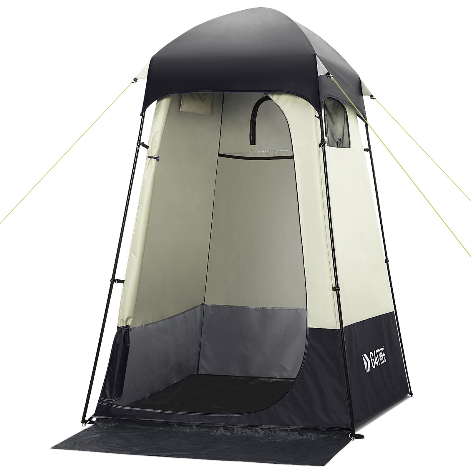 G4Free 7.5FT Large Outdoor Privacy Shower Tent - Portable Camping Shelter with Carry Bag, Easy Setup Dressing Room & Changing Tent for Camping, Beach, Toilet & Outdoor Activities