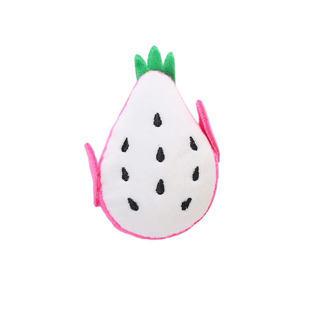 Soft Plush Fruit Catnip Toy for Cats - Interactive Fish-Shaped Catnip Stuffed Doll, Simulation Pitaya Pet Toy | Fun Playtime & Stress Relief for Indoor Cats