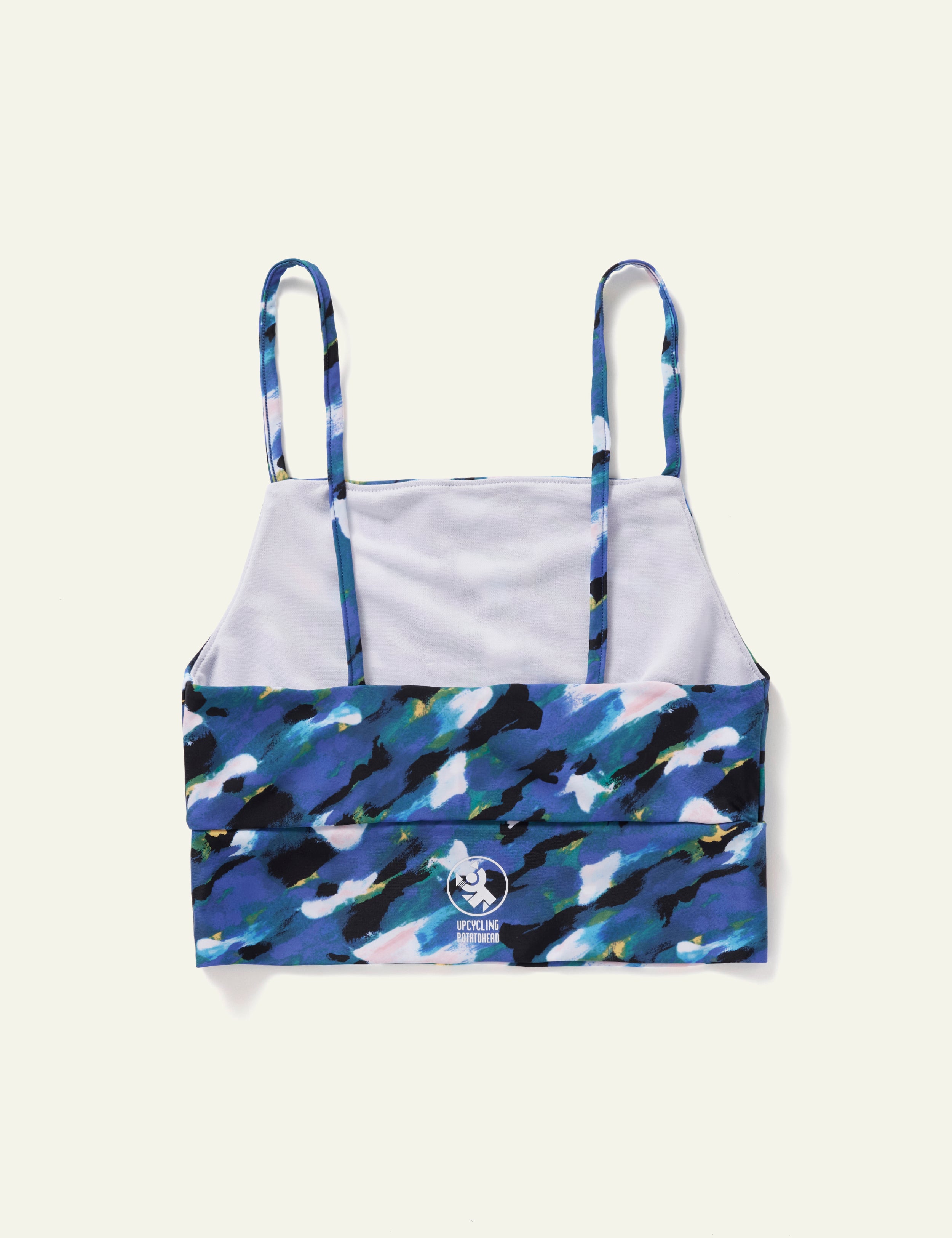 MRP Women's Cropped Bikini Top - Navy Blue Swimwear for Women - Perfect for Beach, Pool & Summer Vacations