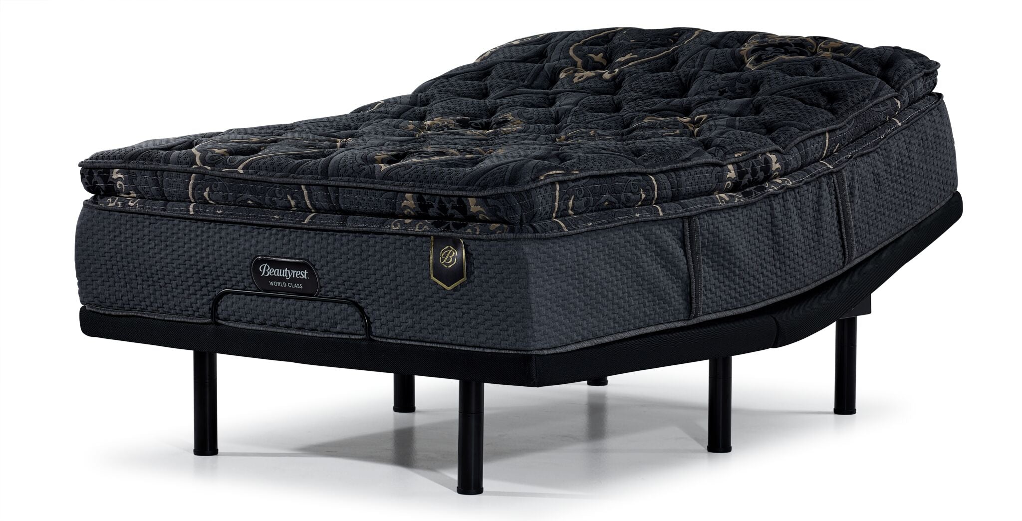 Beautyrest World Class Viscount Plush Queen Mattress with L2 Motion Pro Adjustable Base - Premium Comfort for Back Pain Relief & Better Sleep, Perfect for Master Bedrooms & Guest Rooms