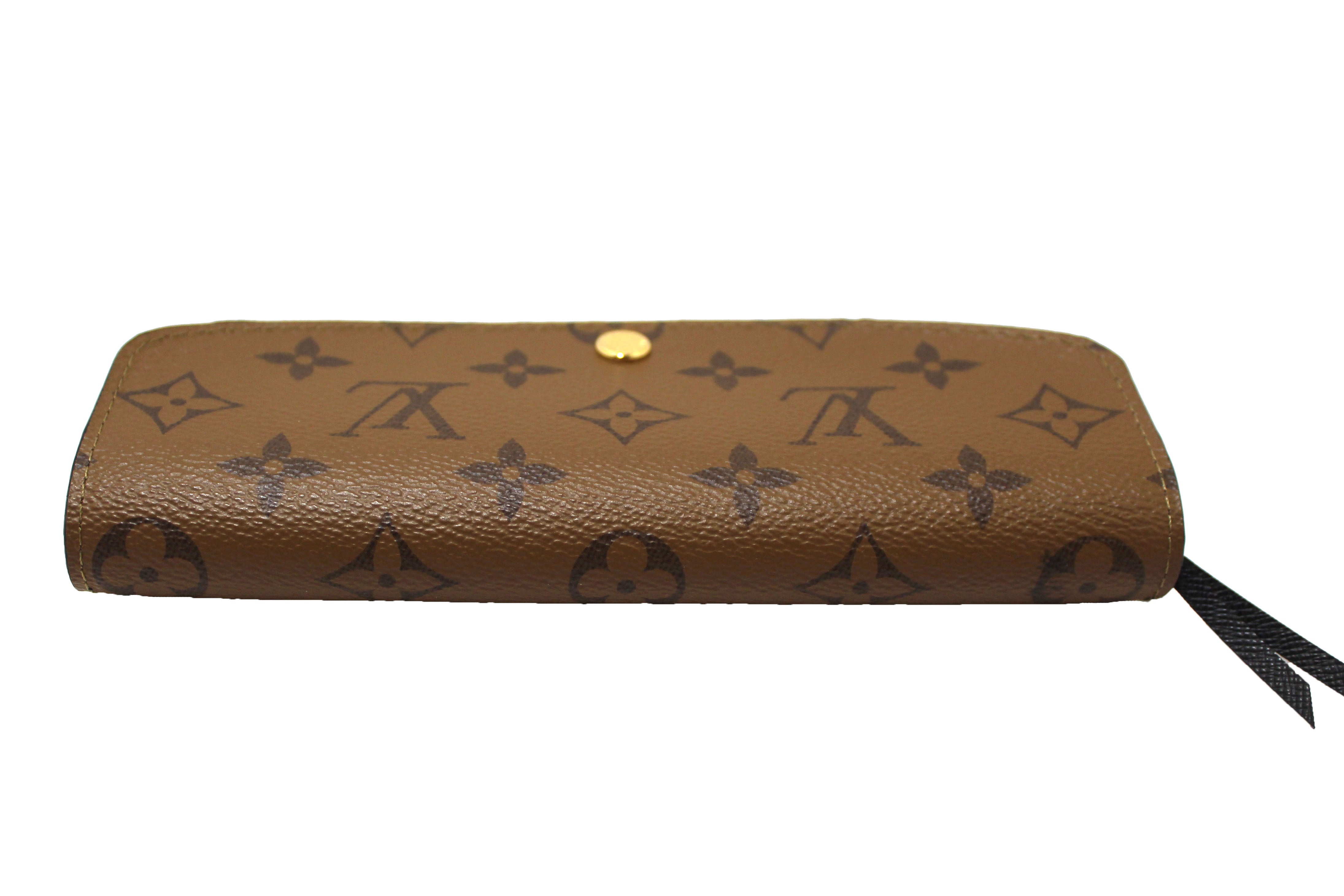 Authentic Louis Vuitton Emilie Wallet - Classic Monogram & Reverse Canvas Design | Luxury Women's Wallet for Everyday Use, Travel & Gift Giving