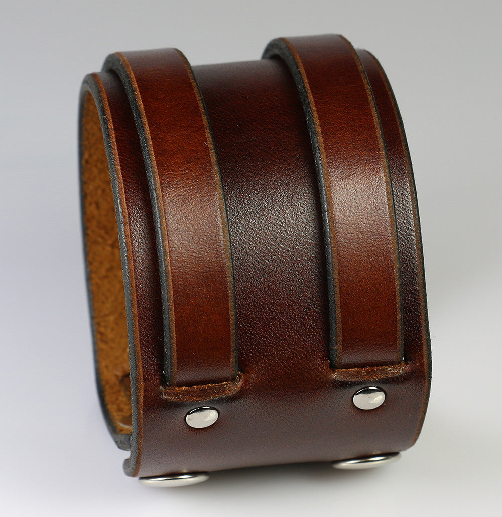 Premium Double Weave 2-Inch Wide Genuine Brown Leather Belt for Men - Perfect for Casual Wear, Office & Formal Occasions