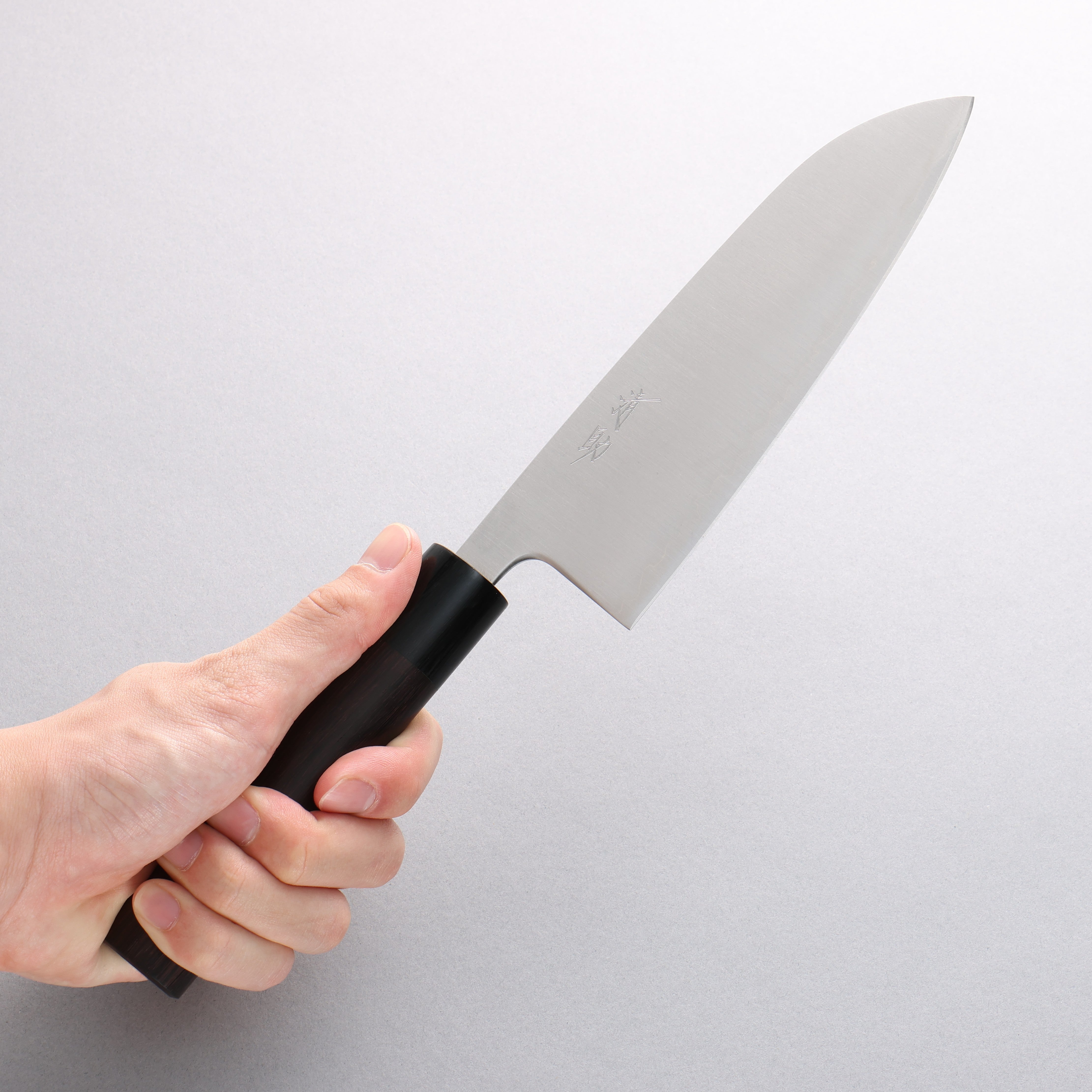 Premium Seisuke Blue Super Santoku Knife 165mm - Japanese Chef Knife with Rosewood Handle & Black Pakka Wood Ferrule - Ideal for Slicing, Dicing & Precision Cooking
