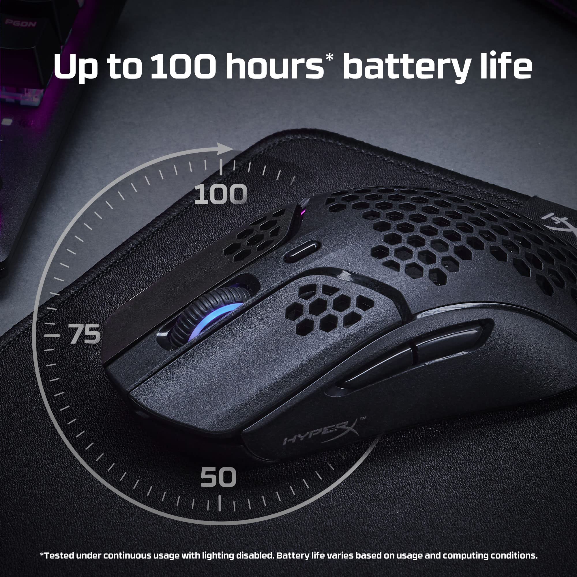 HyperX Pulsefire Haste Gaming Mouse & Alloy Origins 60 Mechanical Keyboard - Ultra Compact 60% Design, RGB Backlit, PBT Keycaps | Perfect for FPS, MOBA & Esports Gaming | NGENUITY Software Compatible