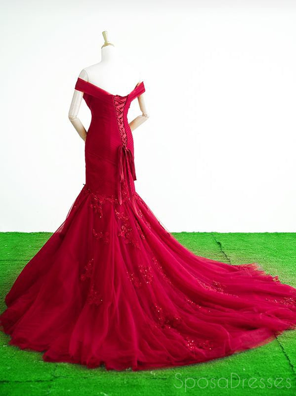Mermaid Off The Shoulder Applique Prom Dresses for Sweet 16 & Formal Events | Elegant Beaded Evening Gowns for Homecoming, Quinceañera & Special Occasions
