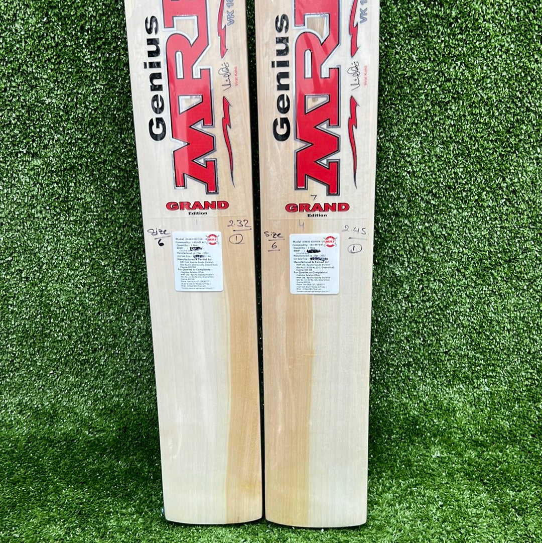 MRF Genius Grand Edition Junior/Youth Cricket Bat - Lightweight & Durable for Kids & Teens - Perfect for Practice, Matches & Training Sessions