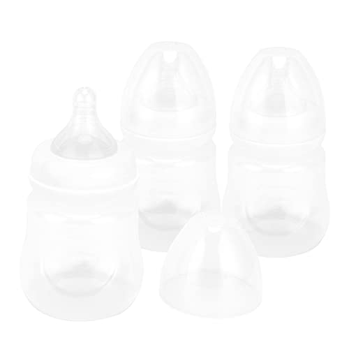 **Anti-Colic Baby Bottles - BPA-Free, Washable & Reusable Newborn Feeding Bottles for Breastmilk & Formula - Safe, Practical for Home, Travel & Daycare (White)**    *(Perfect for fuss-free feeding, reducing gas, and promoting comfortable digestion for infants at home or on-the-go.)*