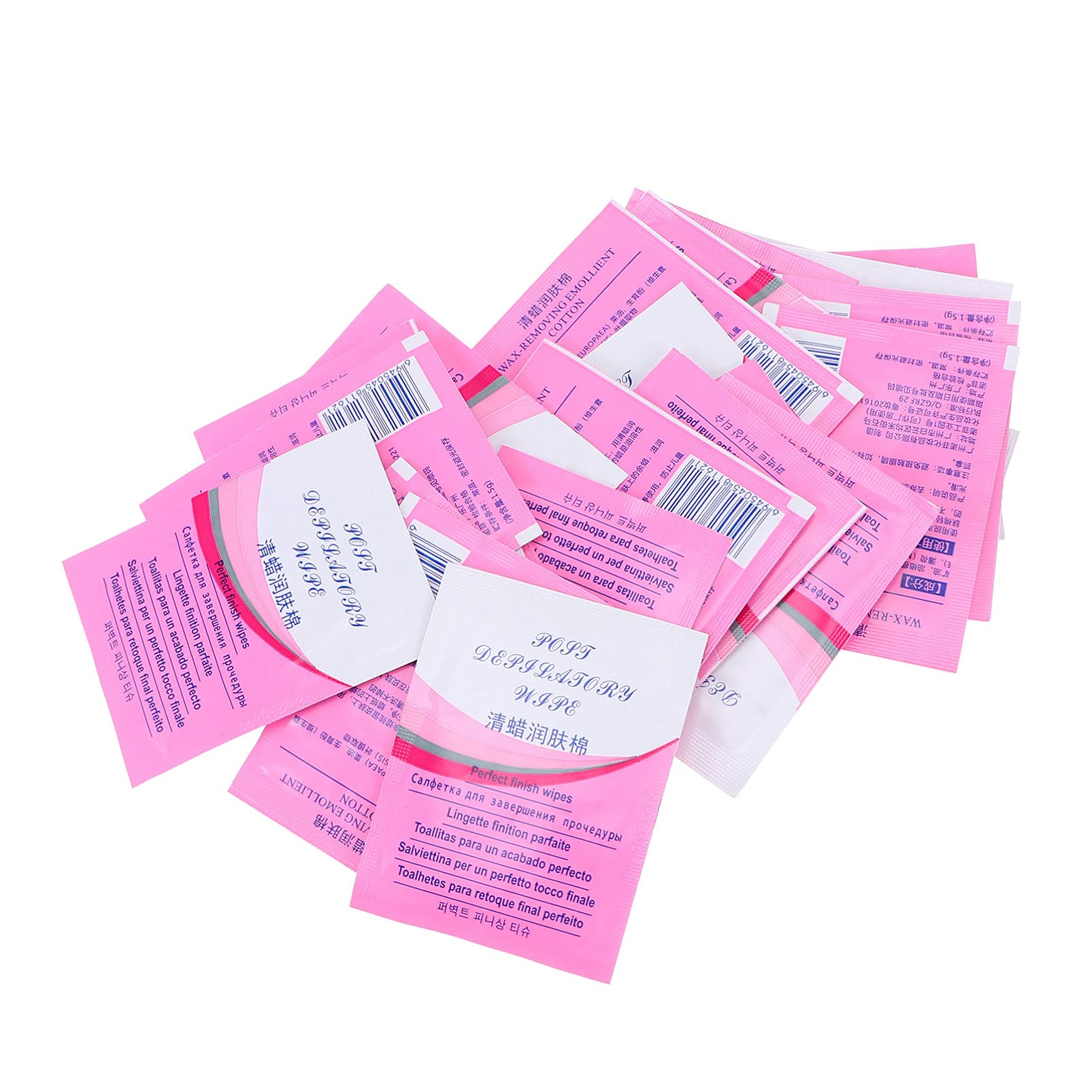 FOMIYES 20pcs Wax Remover Wipes for Face & Body - Gentle Hair Removal & Skin Care Wipes - Post Waxing Cleansing Tissues for Smooth Skin - Perfect for Salon, Spa & Home Use