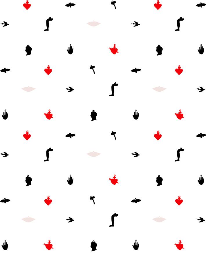 Milagros Wallpaper by Clare V. - Premium Red Floral Wallpaper for Living Room & Bedroom Decor - Perfect for Home Interior Design & Renovation Projects