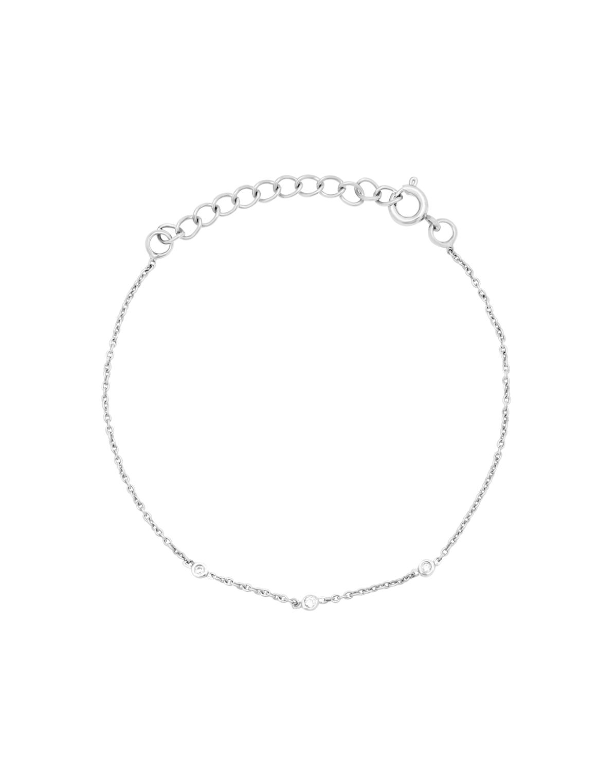 Yuri 14K White Gold Trio Diamond Tennis Bracelet for Women - Elegant Jewelry Gift for Anniversary, Birthday & Special Occasions