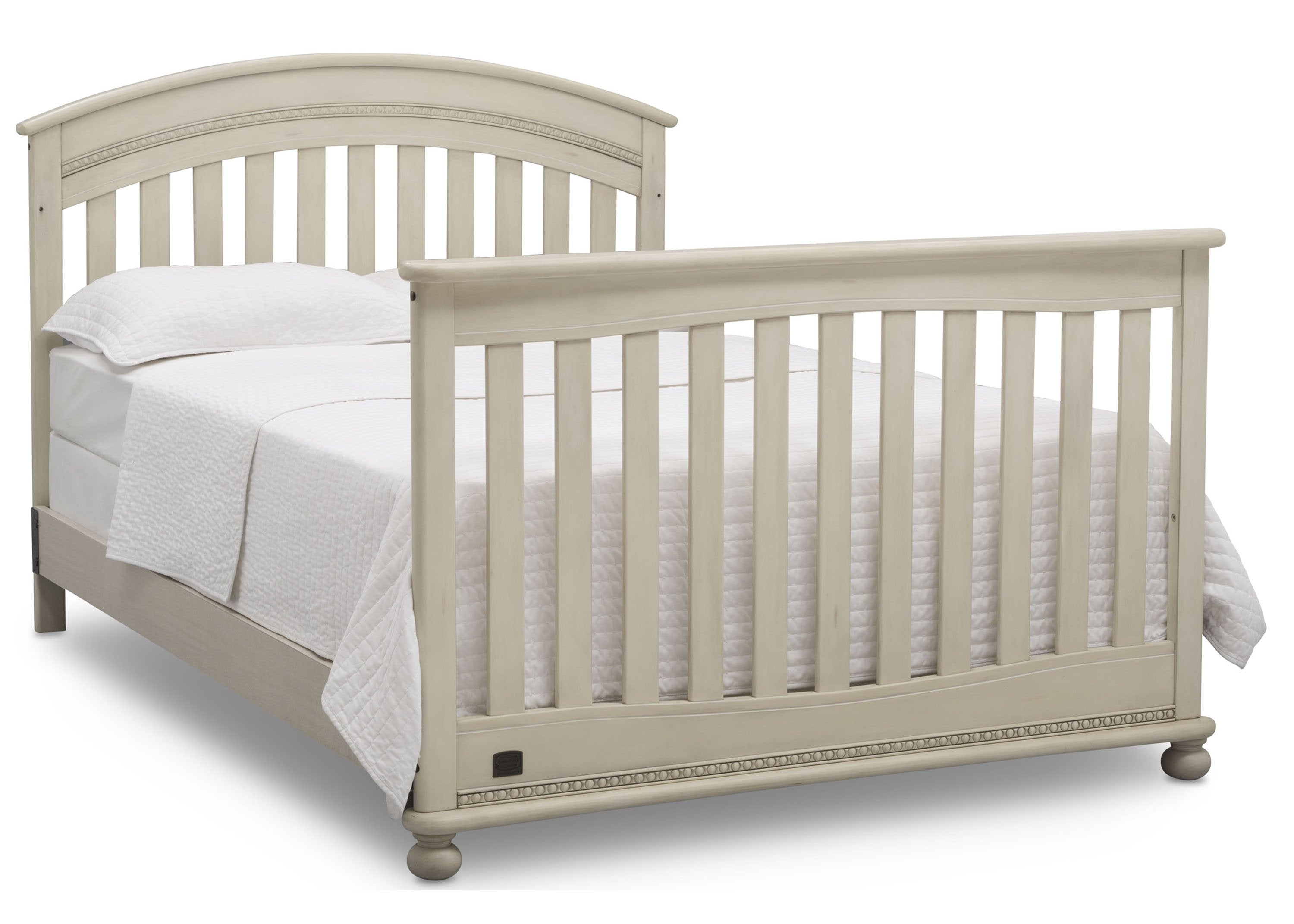 Aden 4-in-1 Convertible Baby Crib - Toddler Bed, Daybed & Full-Size Bed - Safe & Stylish Nursery Furniture for Newborns to Teens - Perfect for Bedrooms, Daycare & Guest Rooms