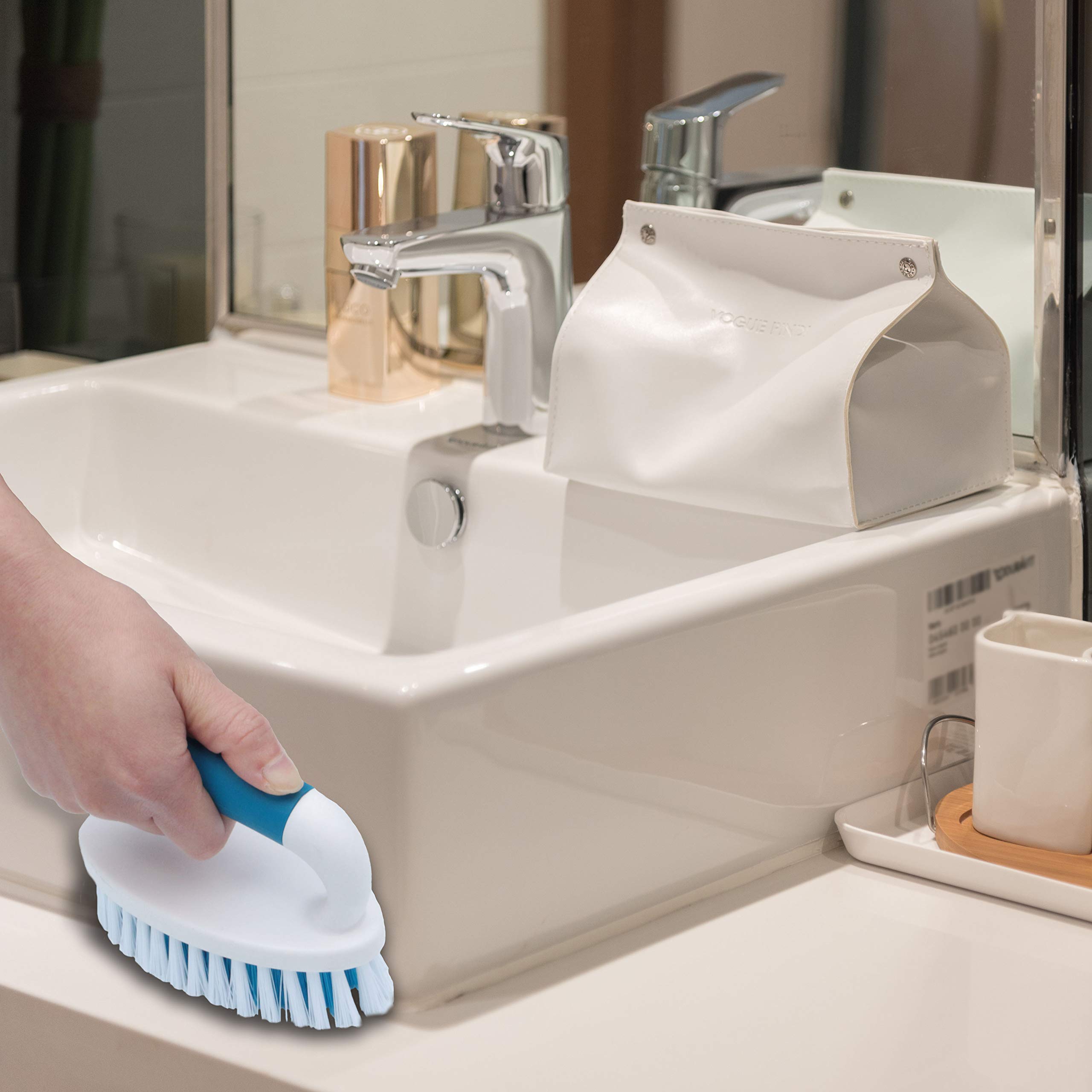 PHYEX 2-Pack Cleaning Brushes for Carpet, Floor & Kitchen - Home & Bathroom Cleaning Tools