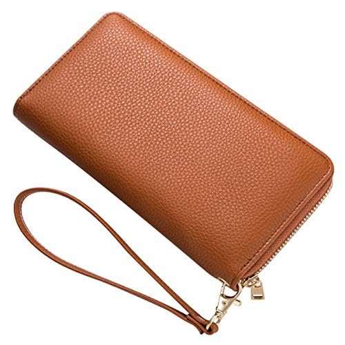 Women's RFID Blocking Wristlet Wallet with Phone Holder - Zip Around Crossbody Handbag for iPhone & Cards - Perfect for Travel, Shopping & Everyday Use