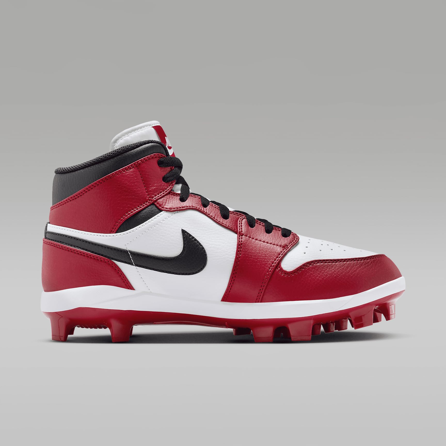 Nike Jordan 1 Retro MCS Men's Baseball Cleats - AV5354-611 in Gym Red/White/Black - Size 14 for Baseball, Training & Casual Wear