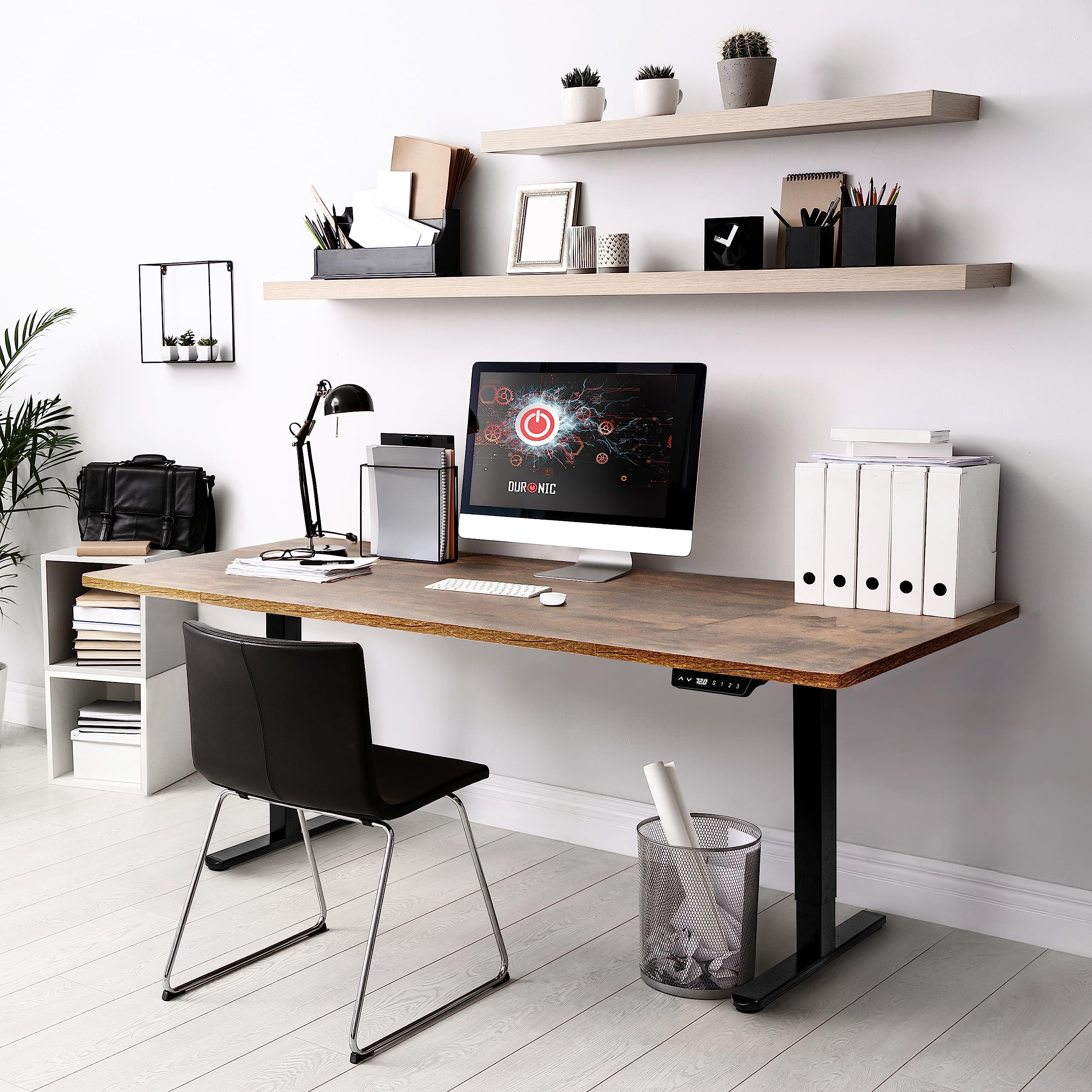 Duronic TM61 Electric Standing Desk Frame Only - Adjustable Height 28.3