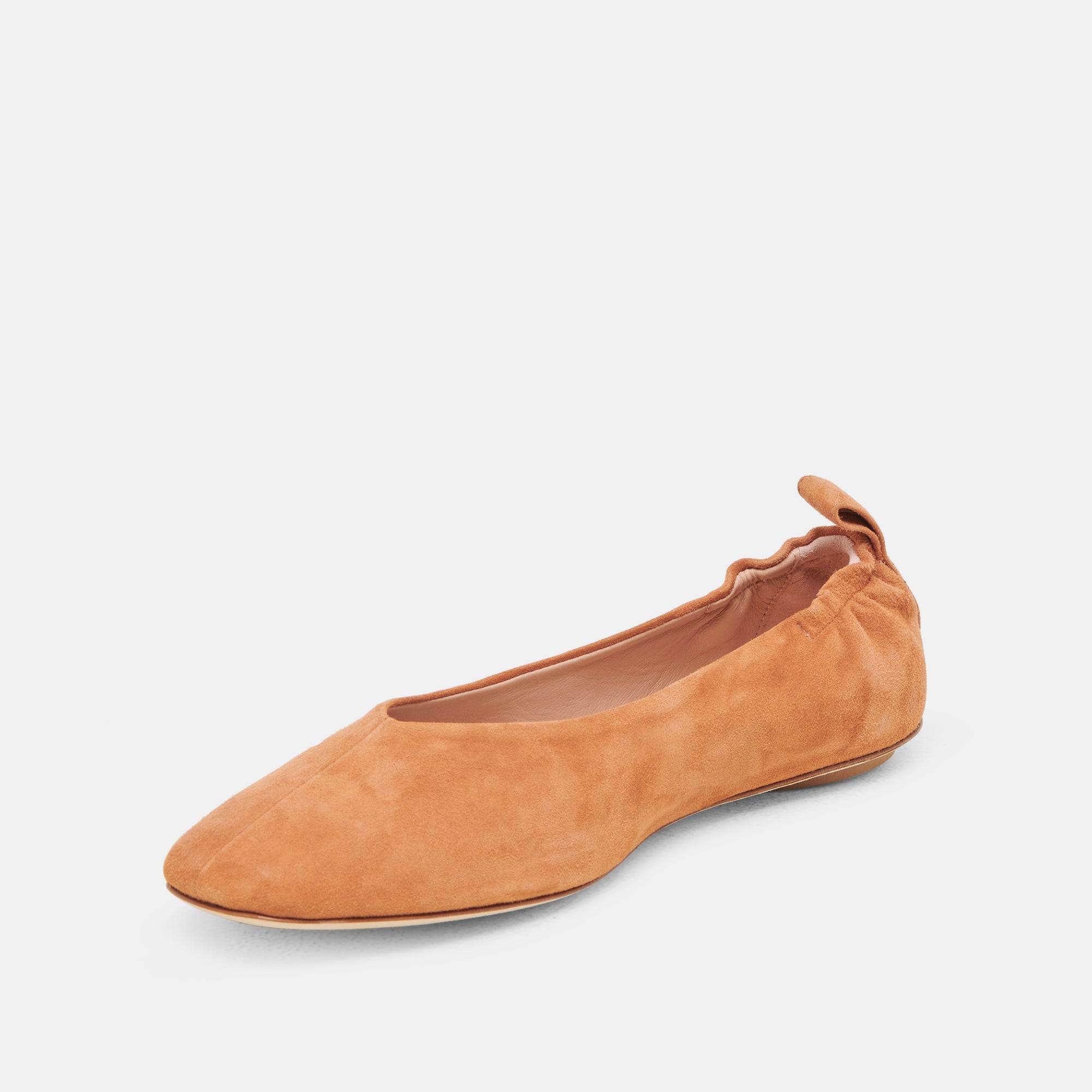 VINNIE Women's Ballet Flats in Amber Suede - Comfortable & Stylish Shoes for Work, Casual Outfits & Everyday Wear