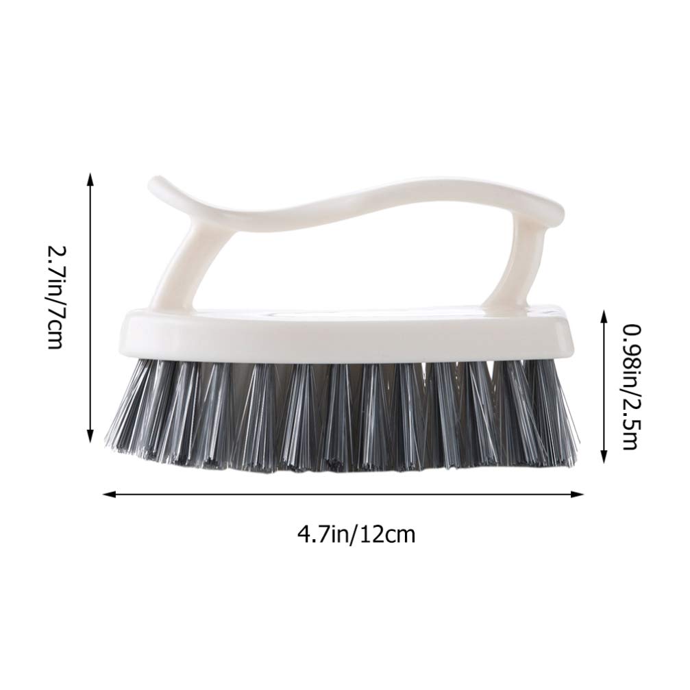 2-Pack Multi-Purpose Cleaning Brushes for Bathroom, Underwear, Clothes & Boots - Heavy Duty Plastic Scrub Brush for Household Cleaning, Laundry & Dry Clothes - Perfect for Kitchen, Bathroom & Outdoor Use