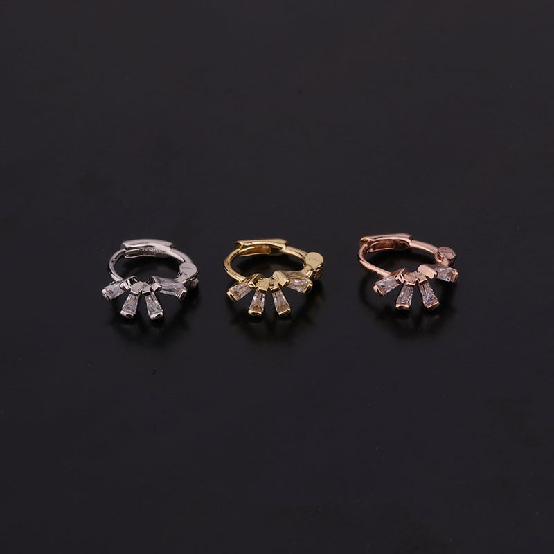 18K Gold Cartilage Small Hoop Earrings for Women - Minimalist Tiny Hoops for Helix, Tragus, Conch Piercing - Dainty Everyday Jewelry for Work, Date Night & Special Occasions