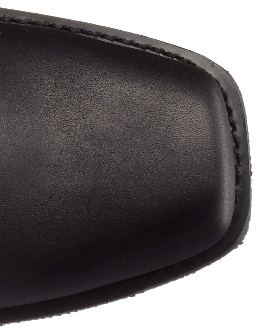 Ad Tec Women's 12-Inch Harness Motorcycle Boots - Black Genuine Leather Riding Boots with Square Soft Toe, Oil-Resistant Neoprene Sole & Heel - Perfect for Biker Chicks, Motorcycle Rides & Outdoor Adventures