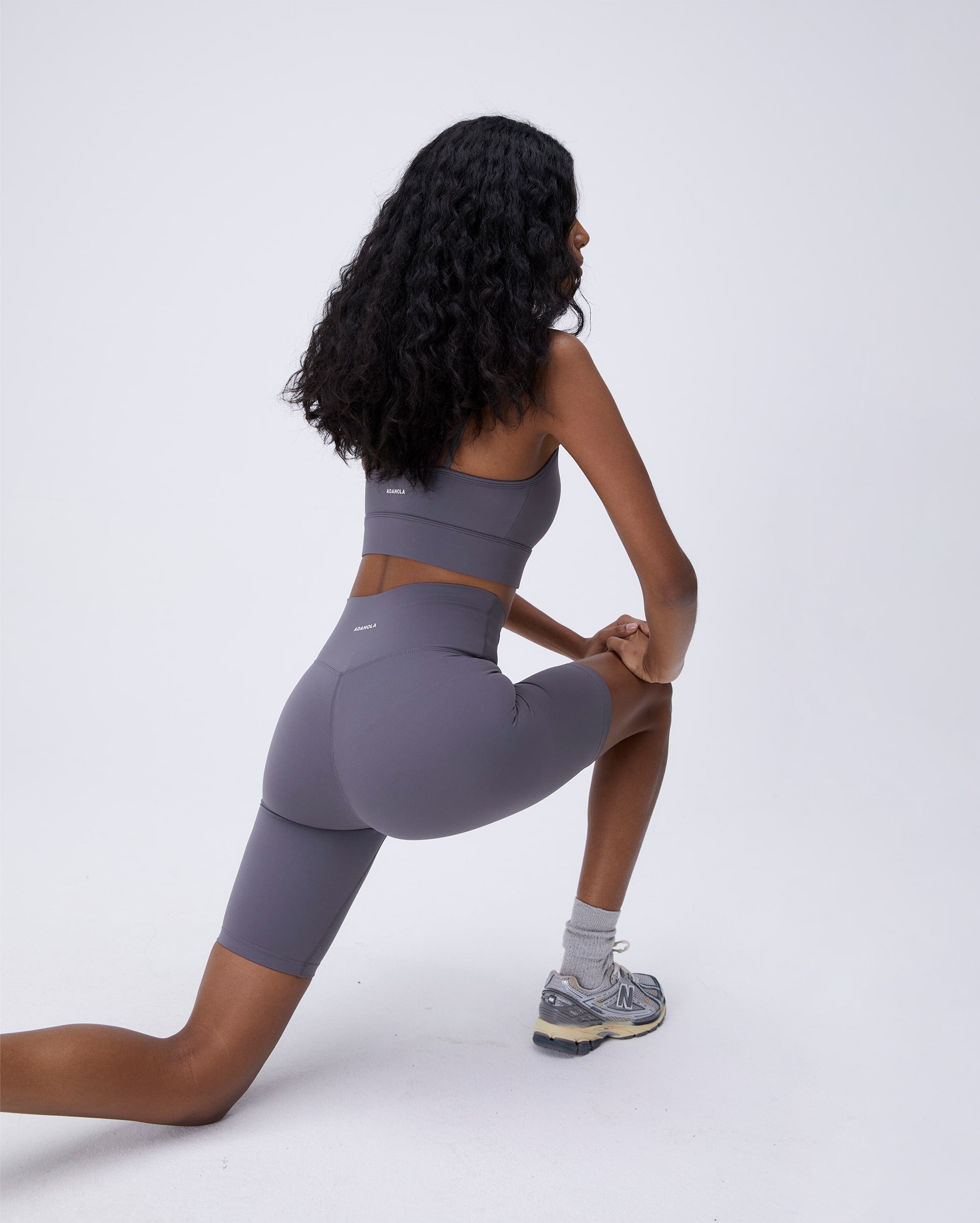 Best Women's Bike Shorts for Cycling & Workouts - High Waist Dark Grey - Comfortable & Breathable for Gym, Running, Yoga