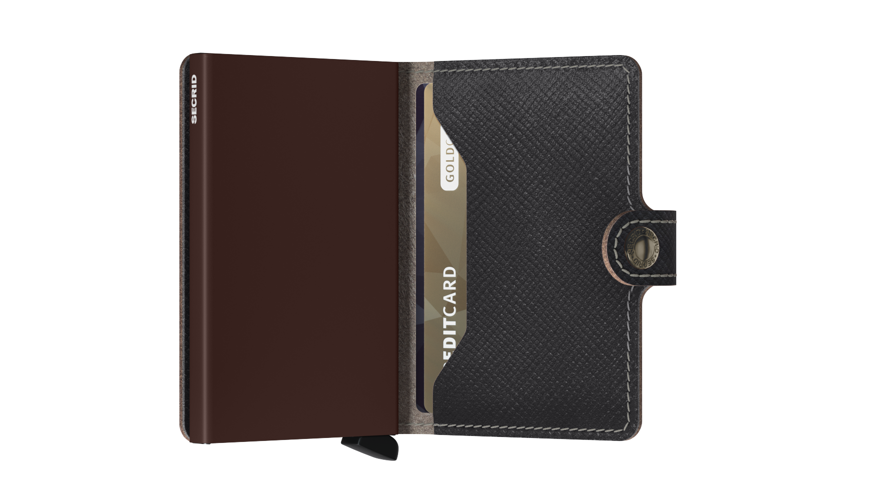 SECRID Miniwallet Saffiano Leather RFID Blocking Slim Wallet - Perfect for Travel, Business & Everyday Use
