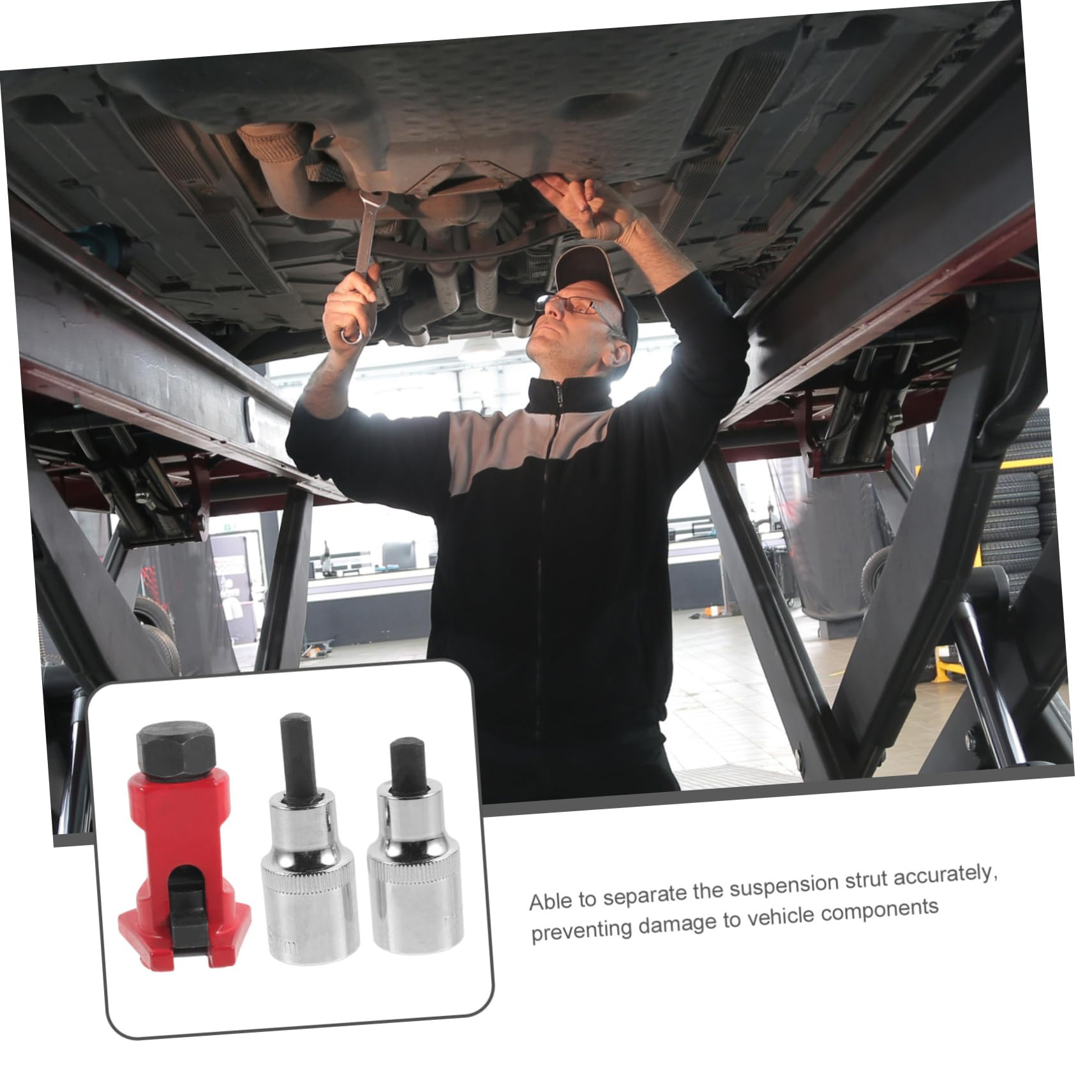 Uonlytech 3-Piece Steering and Suspension Tool Set - Professional Strut Spreader Kit for Automotive Mechanics | Precision Engineered | Easy to Use | Perfect for Car Repairs, Suspension Maintenance & DIY Auto Projects